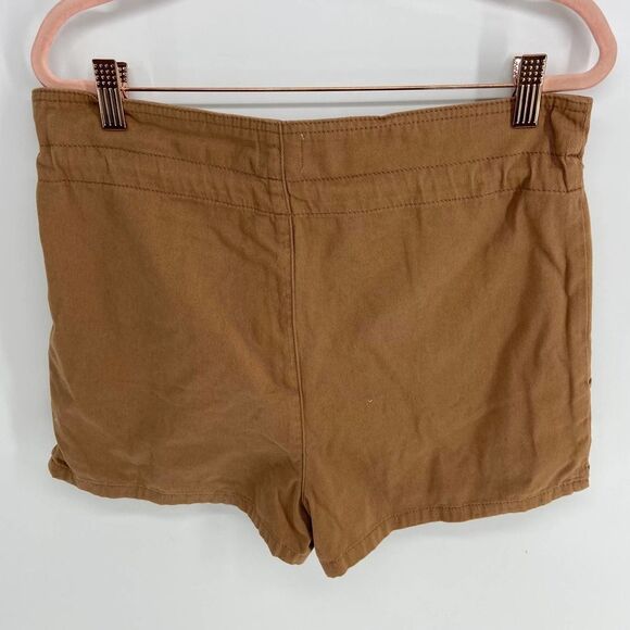 BDG Urban Outfitters brown buttoned cloth elastic waist short womens small - Picture 3 of 7